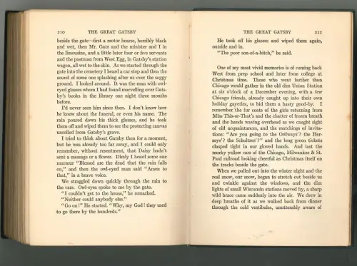 The Great Gatsby. FITZGERALD, F. Scott.