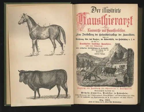 Der illustrirte Hausthierarzt für Landwirthe und Hausthierbesitzer. Eine Darstel