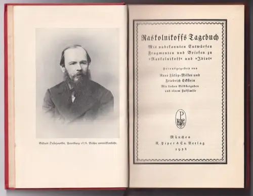 Raskolnikoffs Tagebuch. Mit unbekannten Entwürfen, Fragmenten und Briefen zu "Ra
