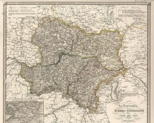 Das Erzherzogthum Nieder-Österreich oder Unter der Enns. BERGHAUS, Heinr[ich]. -