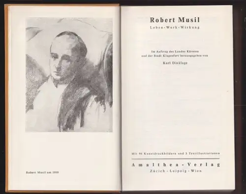 Robert Musil. Leben Werk Wirkung. Im Auftrag des Landes Kärnten und der Stadt Kl