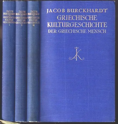 Griechische Kulturgeschichte. Zusammengefaßt, herausgegeben von Rudolf Marx. BUR