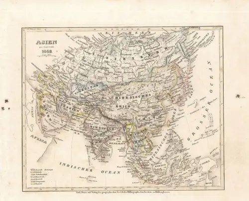 Asien 1849. RADEFELD, [Carl].