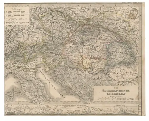 Der Österreichische Kaiserstaat. BERGHAUS, Herm[ann]. - WEILER, W.