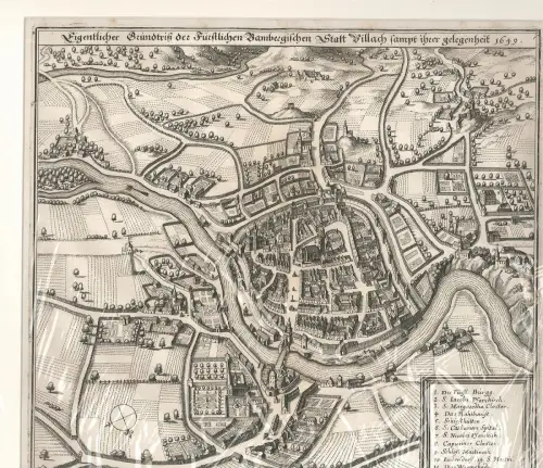 Eigentlicher Grundtriß der Fürstlich Bambergischen Statt Villach sampt ihrer gel