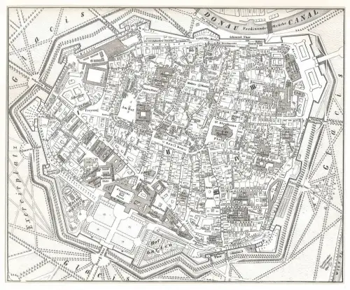 Plan der Inneren Stadt.