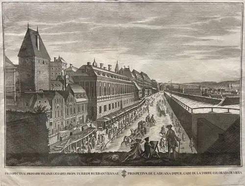Prospectus primarii telonii caesarei prope turrim rubram Viennae/Prospetiva de l