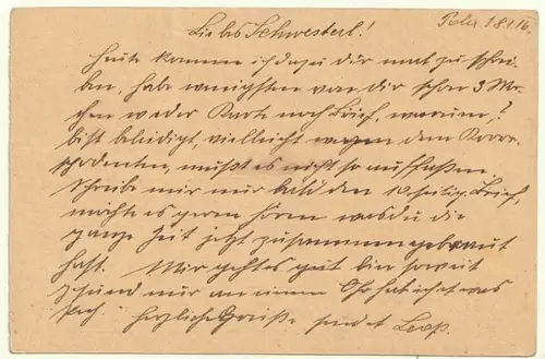 Feldpostkorrespondenzkarte.