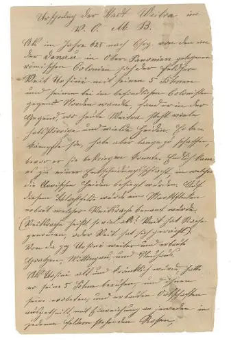 Ursprung der Stadt Weitra im V[iertel] O[ber] [dem] M[anharts] B[erg]. PARAUBETZ