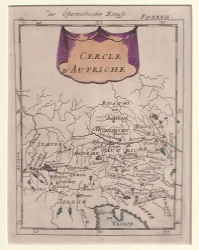 Der Österreichische Kreyss. Cercle d`Autriche. Der österreichische Kreis. MALLET