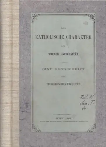 Der katholische Charakter der Wiener... 1863