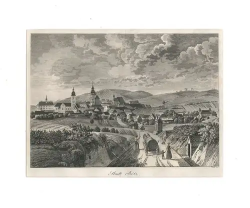 Stadt Rötz [Retz]. [Niederösterreich]. MEHL, Friedrich.