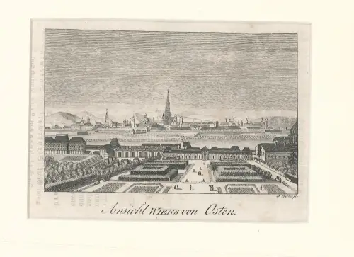 Ansicht Wiens von Osten. BERKA, Jan.