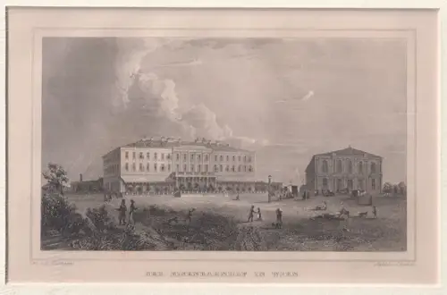 Der Eisenbahnhof in Wien.[Südbahnhof]. WIILLMANN, Eduard.