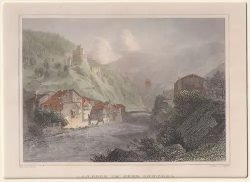 Landeck im Ober Inntal. LANGE, J.