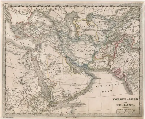 Vorder-Asien und Nil-Land. 1845