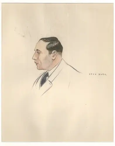 [Mann nach links blickend]. DURA, Otto.