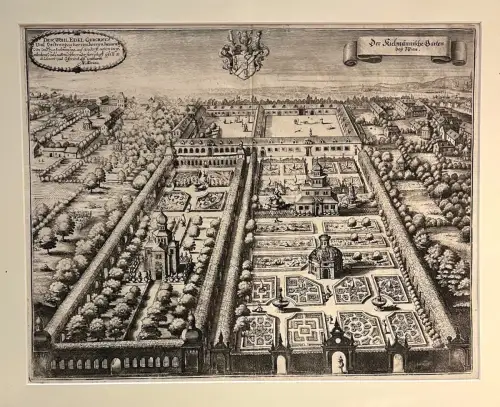 Der Kielmännische Garten bey Wien. MERIAN, Matthaeus.