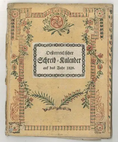 Oesterreichischer  Schreib-Kalender auf das Jahr nach der Geburt Jesu Ch 0129-26