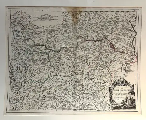 Partie Septentrionale du Cercle d`Autriche qui Comprend l`Archiduche d`A 1909-25