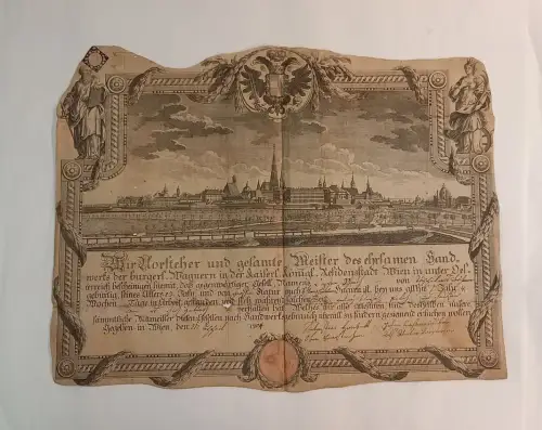 Wir Vorsteher und gesamte Meister des ehrsamen Handwerks der burgerl. Wagnern in