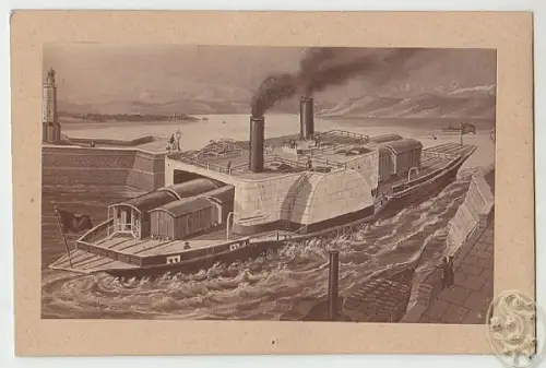 Fähre. Schaufelraddampfer.