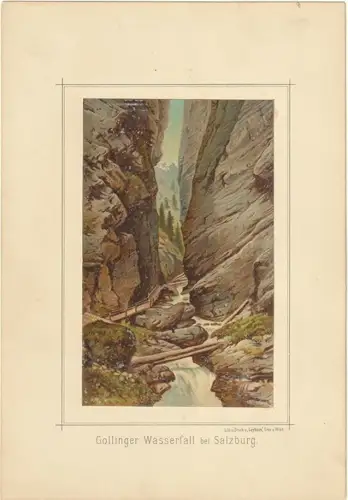 Gollinger Wasserfall bei Salzburg.