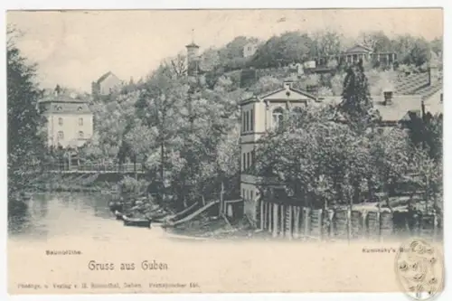 Gruss aus Guben. Baumblüthe. Kaminsky`s Berg.