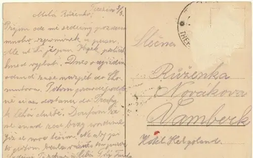 Terezin, partie u hradeb.