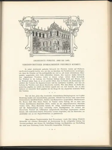 Der oesterreichische Ingenieur- und Architekten-Verein. MDCCCIIL- MDCCCIIC. Fest