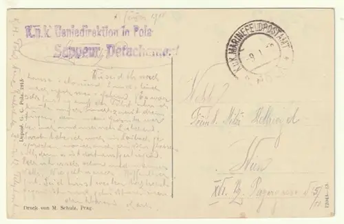 Pola. - Panorama. Pola - Riva.