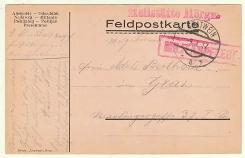 Feldposkarte.