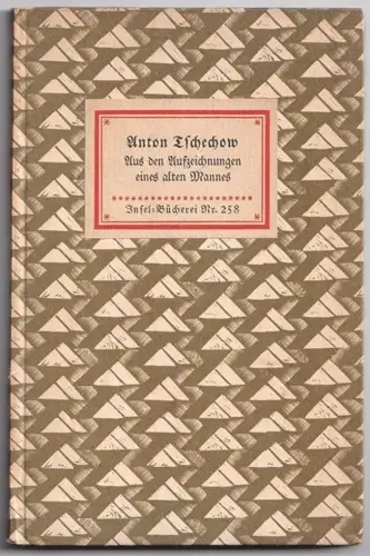 Aus den Aufzeichnungen eines alten Mannes. TSCHECHOW, Anton.