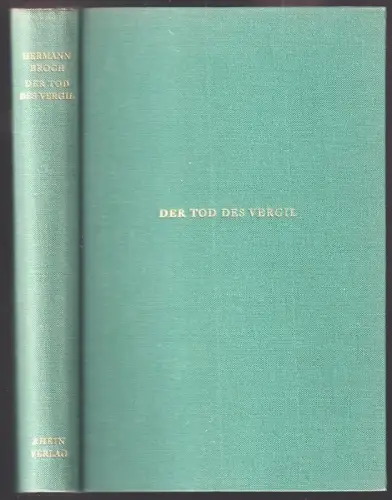 Der Tod des Vergil. BROCH, Hermann.