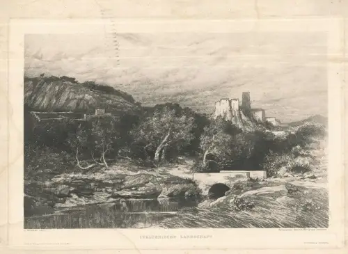 Italienische Landschaft. NEUBERT, L[ouis].