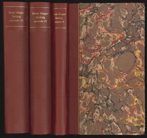 Siebzig verweht. JÜNGER, Ernst