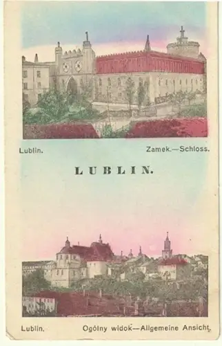 Lublin. Zamek. - Schloss. Lublin. Ogólny widok - Allgemeine Ansicht.