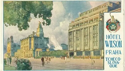 Hotel Wilson Praha Tchechoslovaquie.