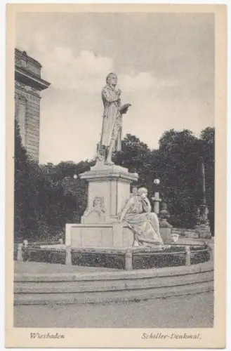 Wiesbaden. Schiller-Denkmal.