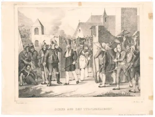 Scene aus den Tyrolerkriegen.