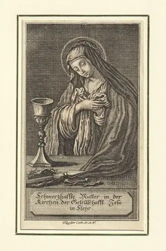 Schmerzhaffte Mutter in der Kirchen der Gesellschaft Jesu in Steyr.