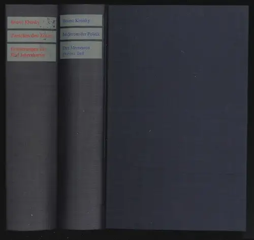 Zwischen den Zeiten. Erinnerungen aus fünf Jahrzehnten. [Und:] Im Strom der Poli