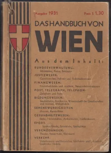 Das Handbuch von Wien enthält alles wissenswerte für die Orientierung in Wien: S