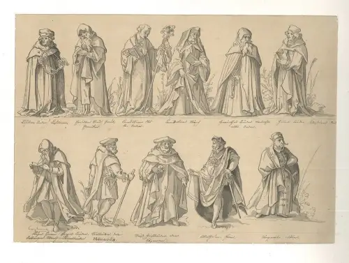 Zwei lavierte Tusche-Zeichnungen. GAUL, Gustav.