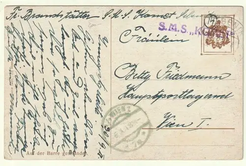 Auf der Barre gestrandet.