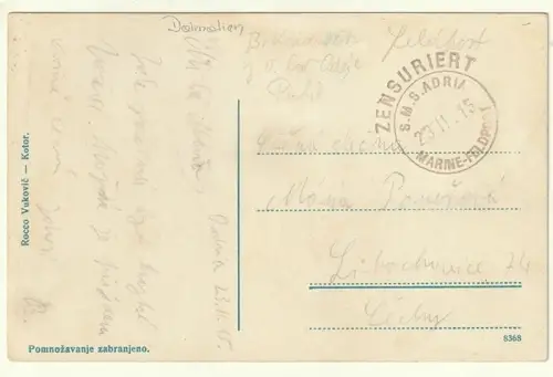 Kotor. Cattaro. Putevi Crnegore. Serpentinenstrasse nach Montenegro.