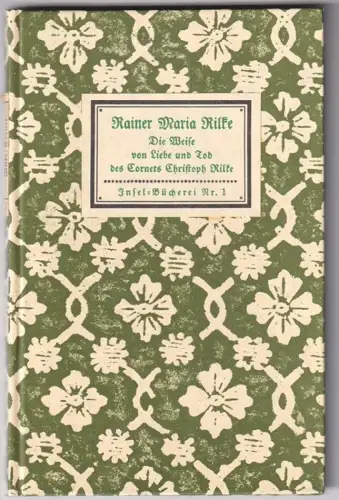 Die Weise von Liebe und Tod des Cornets Christoph Rilke. RILKE, Rainer M 1877-25