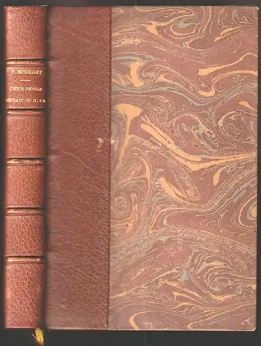 Cour pensif ne sait où il va. BOURGET, Paul.