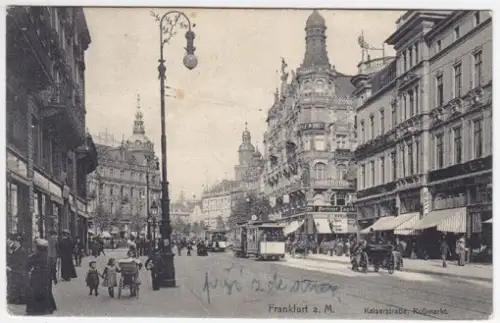 Frankfurt a. M. Kaiserstraße, Roßmarkt. 1900