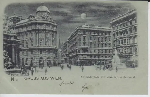 Gruss aus Wien 1. Abrechtsplatz mit dem... 1890